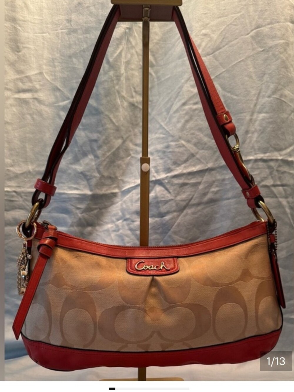 Coach F24402 Park Signature East-West Duffle